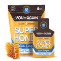 You Again Super Honey Wild Ginger Packets | Workout Clean Energy Gel Packs | Cycling, Endurance, Running Gel or Energy Snack | Paleo & Carnivore Snack | Gluten-Free | Made in USA | 8 Count