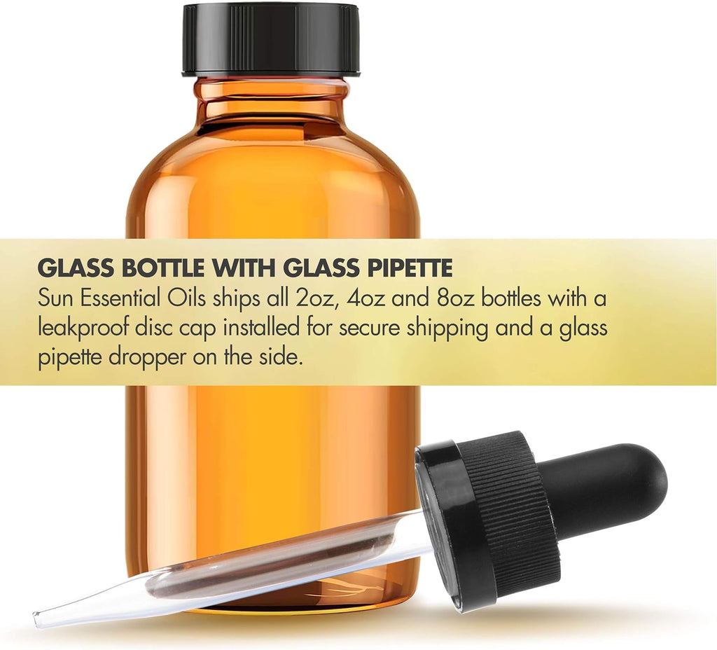 Sun Essential Oils 8oz - Bergamot Essential Oil - 8 Fluid Ounces