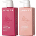 Medix 5.5 Retinol Body Lotion + Hyaluronic Acid Cream, Moisturizer Body & Face Lotion Set | Hydrating + Firming Lotion For Stretch Marks, Wrinkles, & Crepey Skin | Skin Care Products, 2pc Set