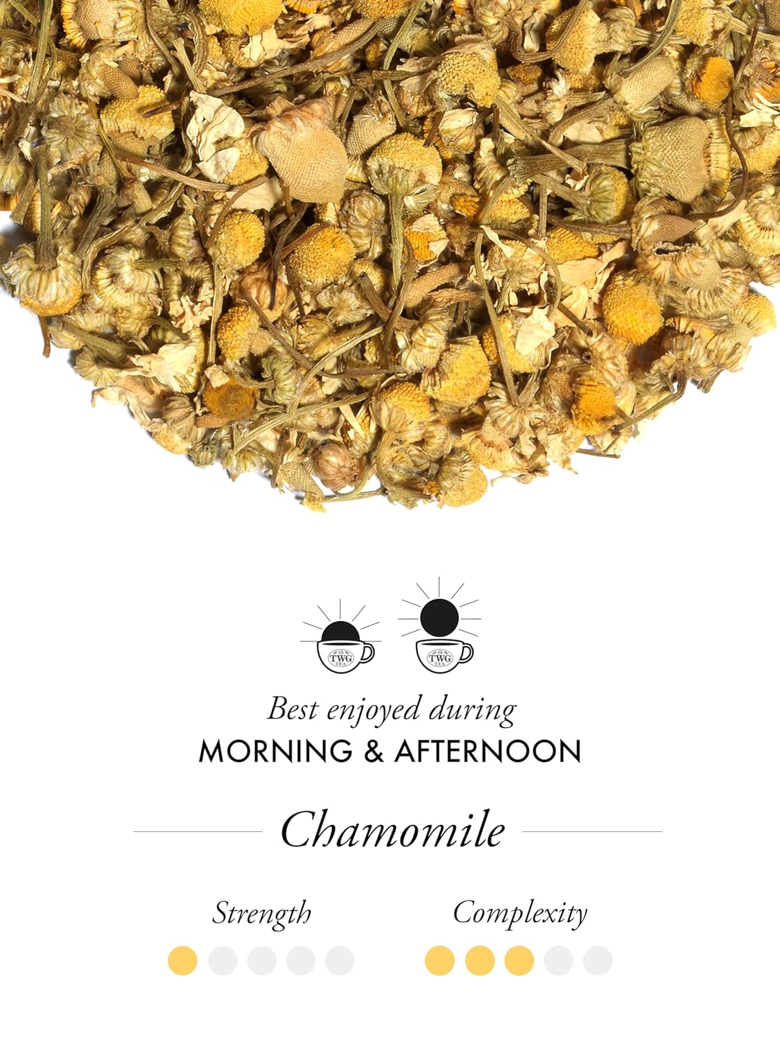 TWG Tea | Chamomile | Herbal Tea | Decaffeinated & Theine-Free | 15 Hand Sewn Cotton Teabags | Gift Set
