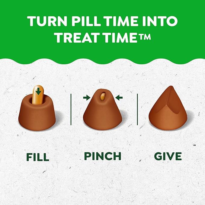 Greenies Pill Pockets for Dogs Large Size, Dog Treat Pouch for Capsule Medication, Cheese Flavor, 7.9 oz. Pouch