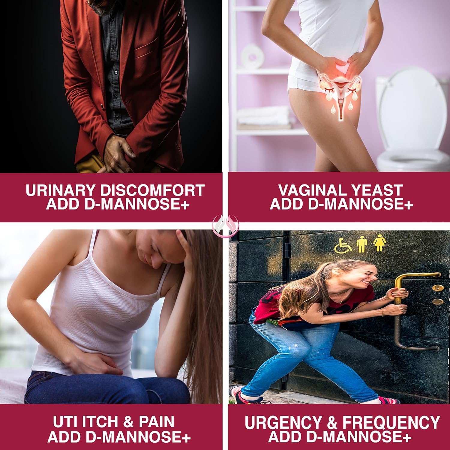 THE ENCLARE NUTRITION D Mannose Capsules|1000mg with Cranberry Pills for Women & Men, Hibiscus & Dandelion. Fast-Acting Urinary Tract Health, Bladder Control, Liver Support, Kidney Cleanse & Detox(2)