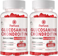 Glucosamine Chondroitin Gummies with MSM & Elderberry Extra Strength - Joint Support, Antioxidant Immune Support Supplement for Adults, Men & Women.Strawberry-2pack