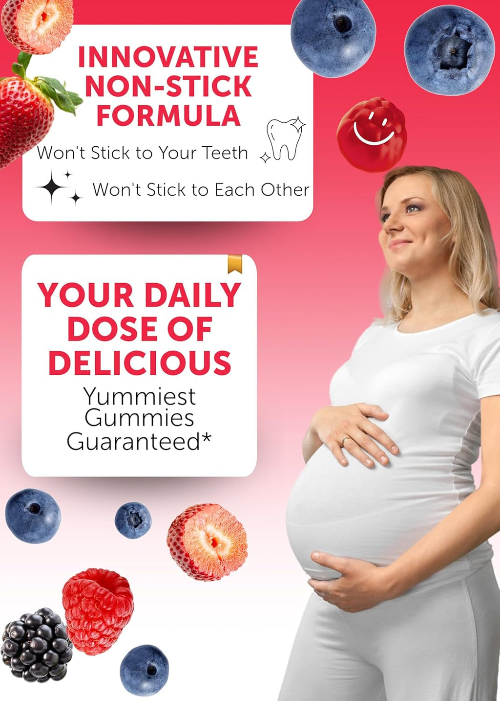 Lunakai USA Made Prenatal Vitamins with Iron & Folic Acid - Delicious Pregnancy Multivitamin Gummies for Women - 6 Pack