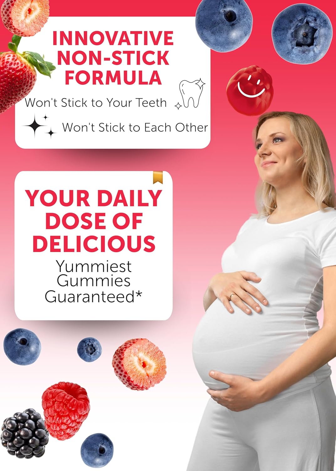 Lunakai USA Made Prenatal Vitamins with Iron & Folic Acid - Delicious Pregnancy Multivitamin Gummies for Women - 6 Pack