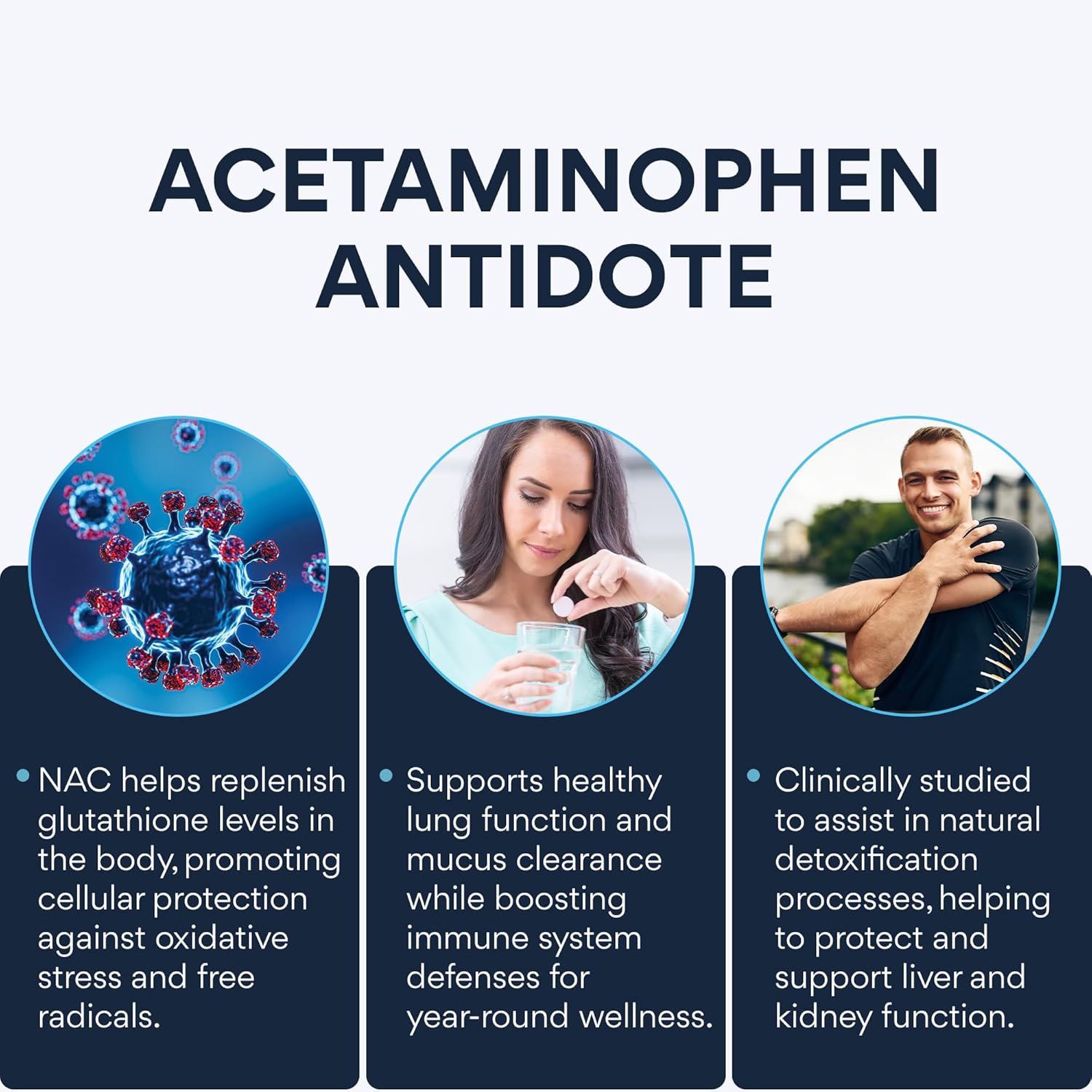 N-Acetylcysteine (NAC) 600mg - Supports Respiratory Health, Immune Function, Liver & Kidney Detox - Potent Antioxidant, Easy to Absorb - 40 Tablets (2-Pack)