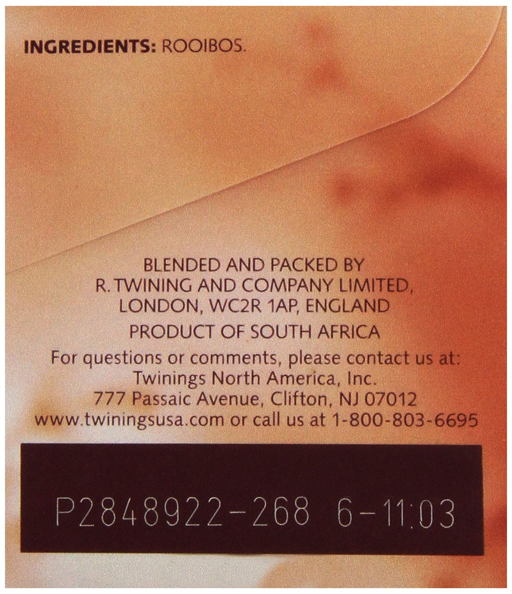 Twinings Tea Red African Rooibos Tea, 20 ct (Pack of 4)