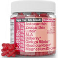 Rhodiola Rosea ALA Ginkgo Biloba Astaxanthin Lutein Zeaxanthin Bilberry Magnesium Glycinate Gummies for Eyes Brain Kids, Rhodiola ALA Capsules Pills Tincture Supplements Alt, 300mg 24mg 20mg 12mg 40mg