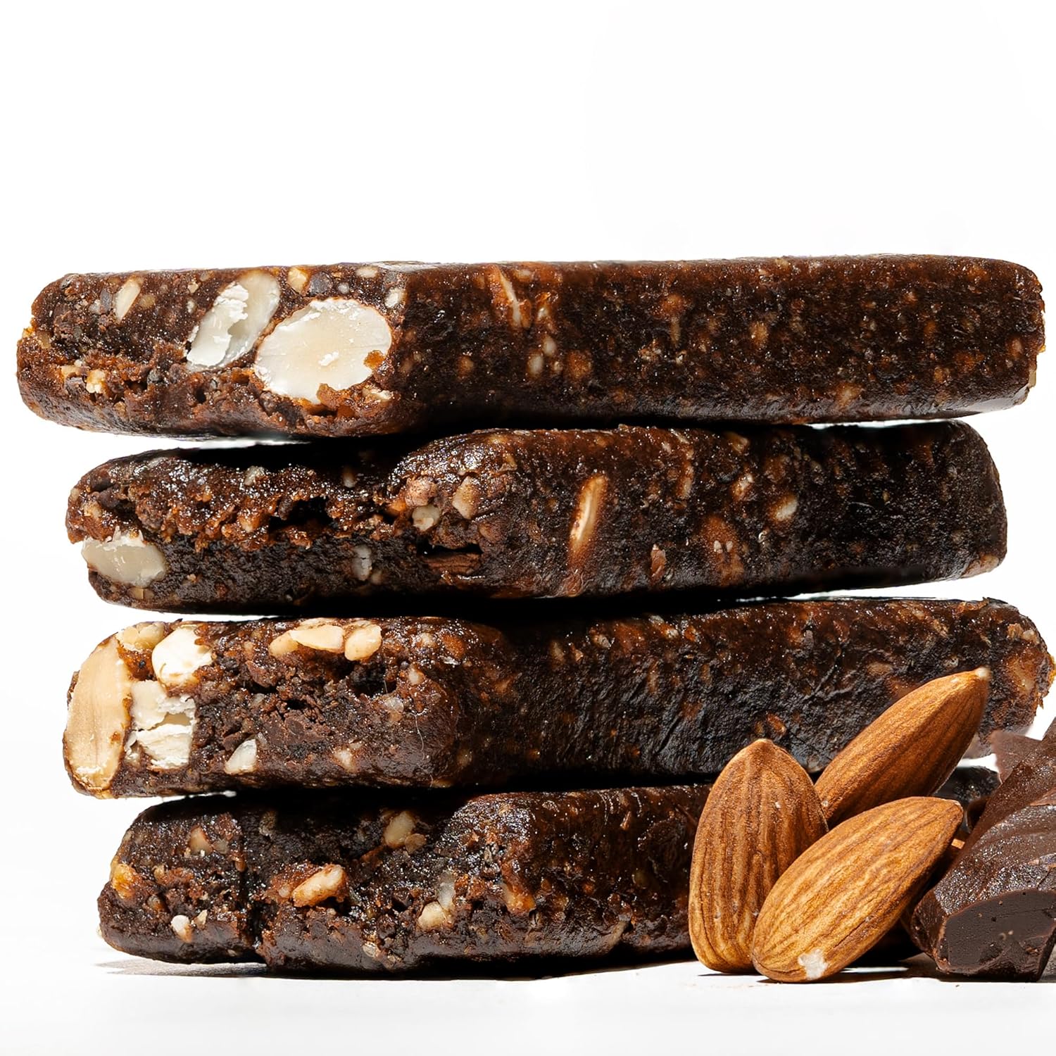 JONESBAR Organic Plant Based Protein Bars | Dark Chocolate Almond | Fruit & Nut Bar, Kosher, Gluten Free, Breakfast Bars, School Snacks, Vegan Snack & Healthy Snacks for Adults and Kids (Pack of 12)