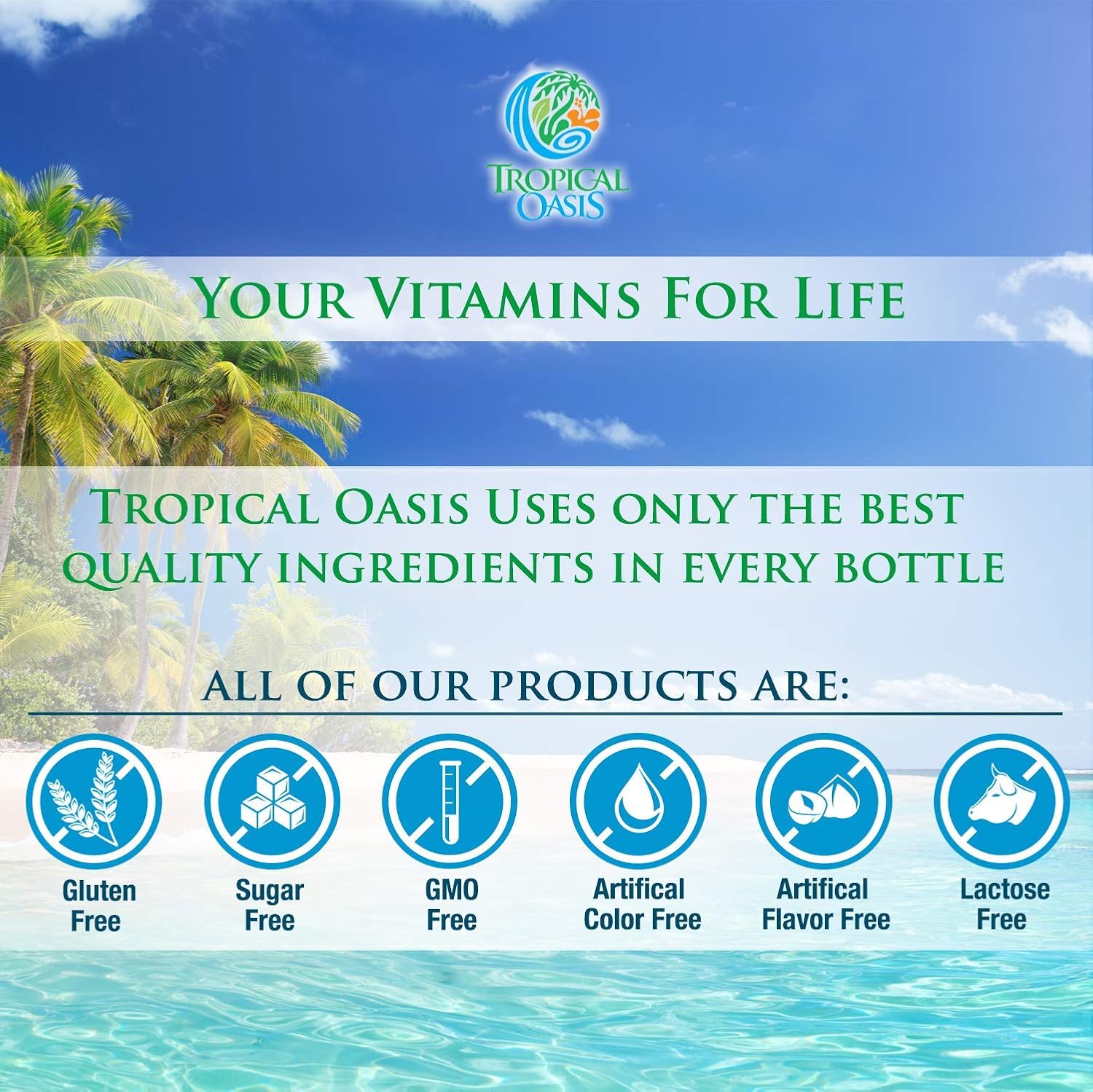 Tropical Oasis Joint Complete Premium - Liquid Joint Supplement with Liquid Glucosamine Sulfate, Chondroitin, MSM & Hyaluronic Acid - 96% Max Absorption– 32oz, 32 serv, 33484