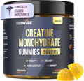 Creatine Monohydrate Gummies 5000 mg, Fresh Mango Flavor, 120 Sugar-Free Vegan Chews, Creatine Supplement for Daily Routine