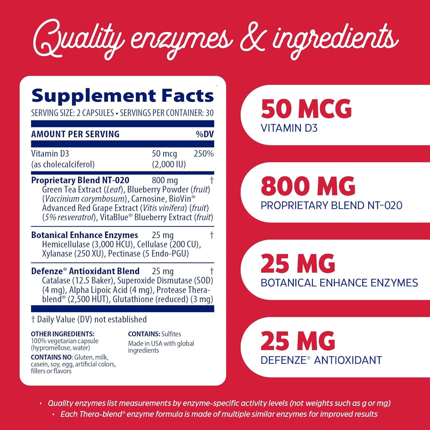 Enzymedica, Stem XCell, Enzyme and Antioxidant Support for Brain and Cellular Health, 60 Capsules