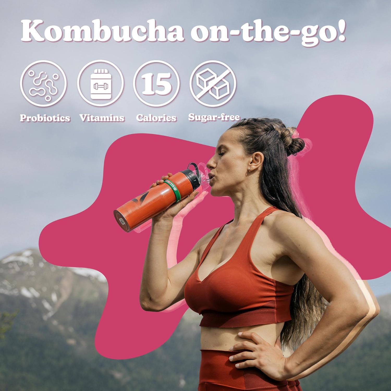 DALAMHARI Kombucha Powder | Black Raspberry Bokbunja 20T | Kombucha Drink Probiotic Soda Urban Kombucha Synergy Scoby Kombucha Starter Kit Adaptogen Drink Health Ade Kombucha Tea Bubbly