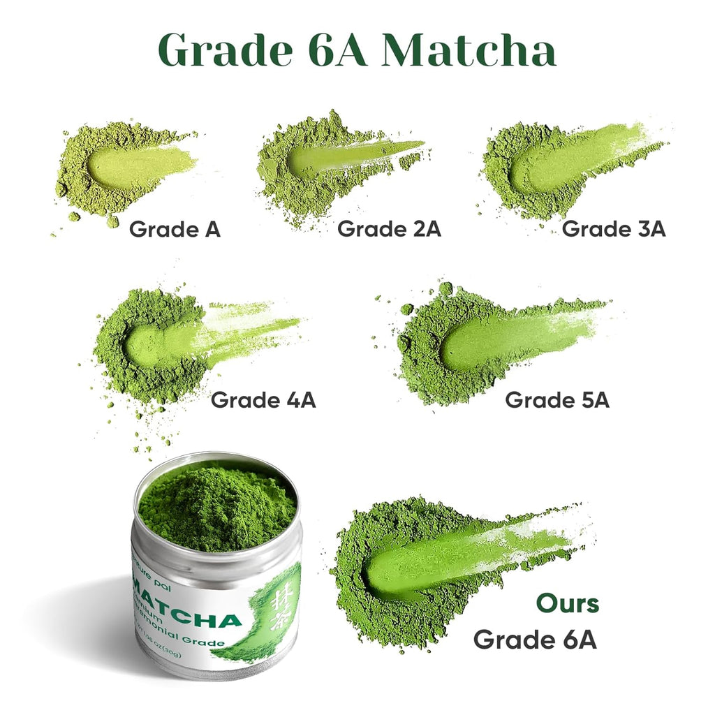 Venture Pal Ceremonial Grade Matcha Powder, Premium First Harvest Green Tea Powder – 100% Pure Matcha Tea, Vegan, Gluten-Free, Sugar-Free with No Additives (30g/1.06oz)