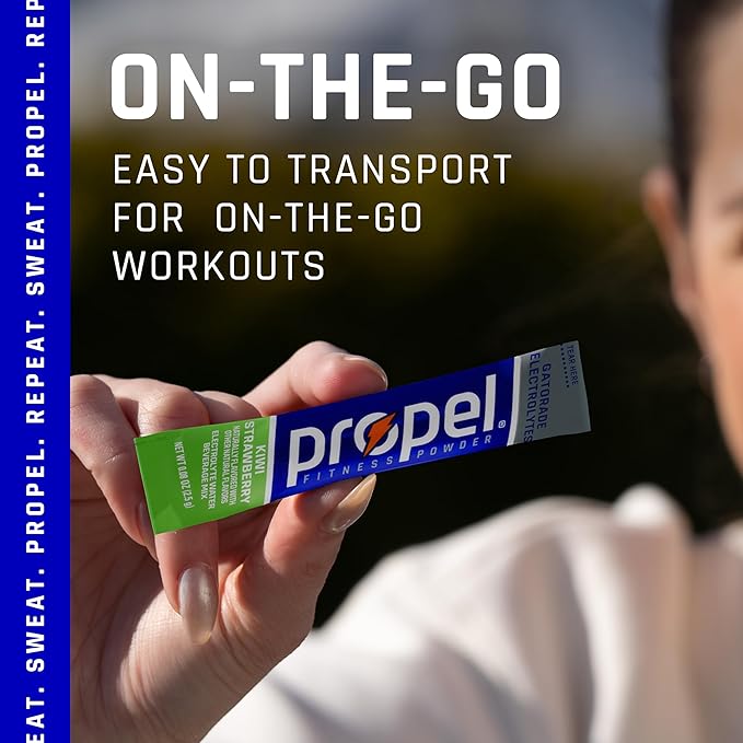 Propel Electrolyte Enhanced Water Drink Mix Powder Packets, 4 Flavor Variety Pack, Zero Calorie & Zero Sugar Hydration with Electrolytes and Vitamins C & E (50 Packets)