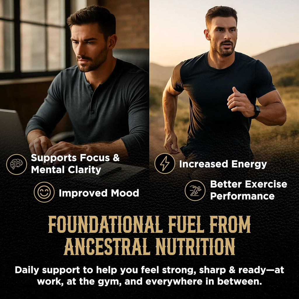 Grass Fed Beef Organ Supplement for Men & Women - PRIMUS Grassfed Beef Liver Capsules with Heart, Ancestral Blend 5 Organ Meat Supplements & BioPerine for Absorption, Vitality, Energy, 180 Pills