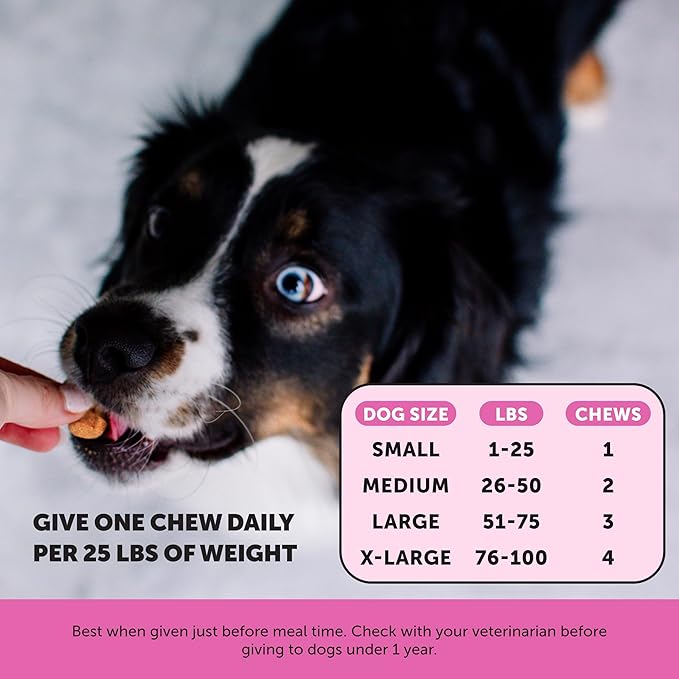 Senior Dog Multivitamin - Essential Dog Vitamins and Supplements - Glucosamine, Probiotics, Omega Fish Oil for Dogs Health & Heart- Dogs Vitamins Health Supplies (Duck 90 ct)