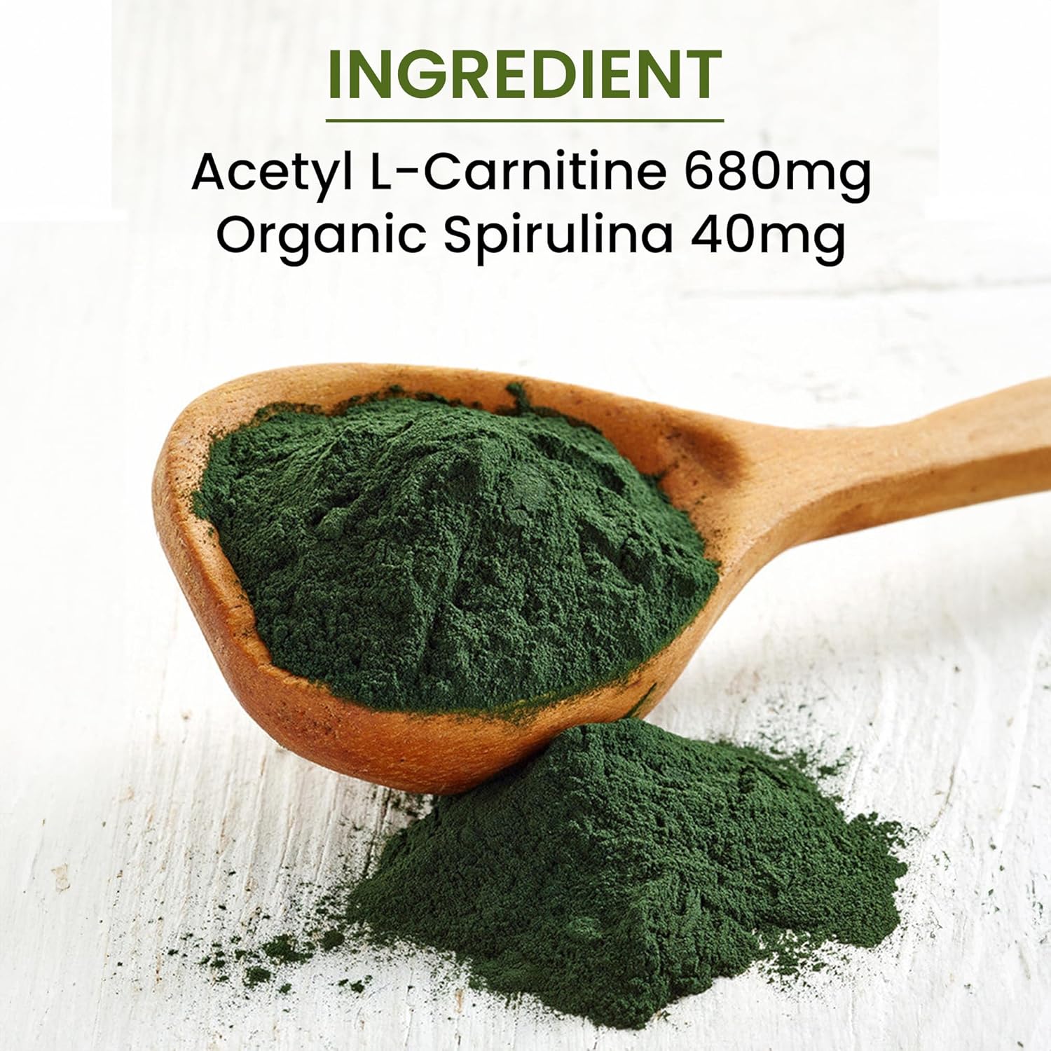 Acetyl L-Carnitine, Carnitine, ALC, 90 VCaps, High Absorbable, Non-GMO, Gluten-Free (Single)