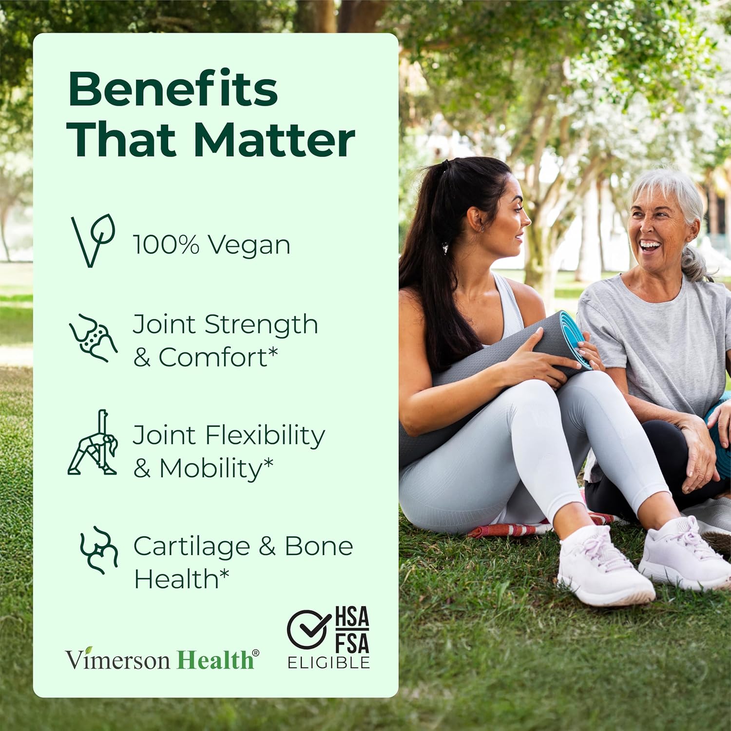 Vegan Glucosamine Chondroitin MSM - 100% Vegan Joint Support Supplement for Women & Men with Burdock and Glucosamine Sulfate 1500 mg. Used for Cartilage and Joint Health and Flexibility - 2 Pack