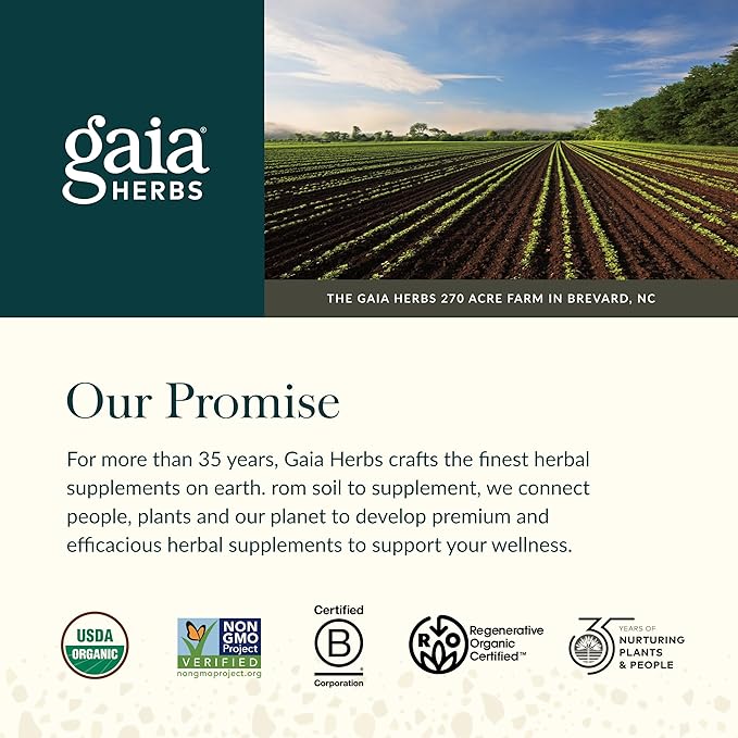 Gaia Herbs Ashwagandha Root - Stress Relief & Sleep Support Supplement - Supports Balanced Energy Levels & Positive Outlook* - 180 Vegan Liquid Phyto-Caps (90 Servings)
