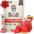 Salud 2-in-1 Hydration and Immunity Electrolytes Powder, Watermelon Margarita - 15 Servings, Agua Fresca Drink Mix, Elderberry, Dairy & Soy Free, Non-GMO, Gluten Free, Vegan, Low Calorie, 1G Sugar