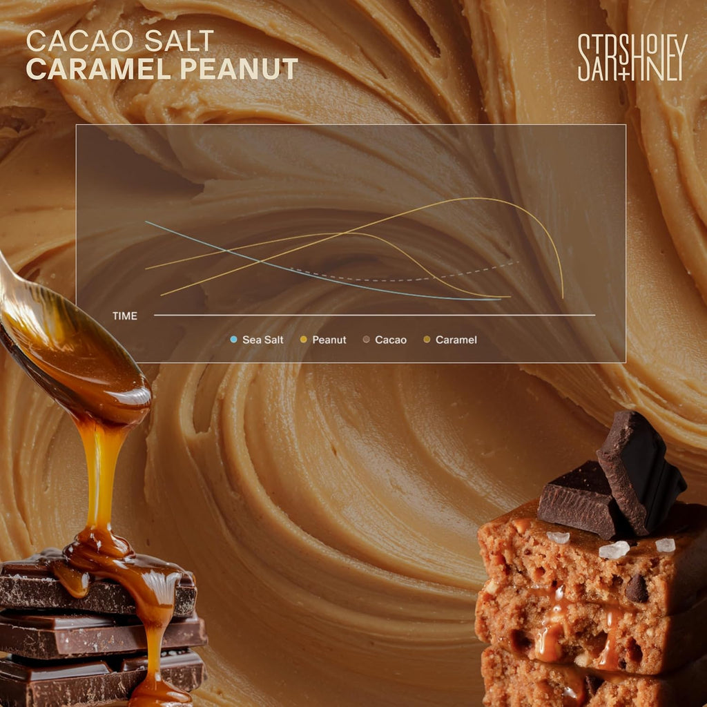 Stars + Honey Protein Bars- Cacao Salt Caramel Peanut,15g Protein, 2g Sugar, w/ Collagen Keto Friendly Snack - Gluten, Dairy, & Soy Free - High-Protein Snacks for Energy & Recovery-10 pack