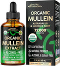 Mullein Drops for Lungs - USDA Organic Liquid - Mullein Leaf Extract Supplement - Made in USA - Lung & Bronchial Cleanse for Smokers - Respiratory Health Support - As Tincture, Tea, Pills - 2 fl oz