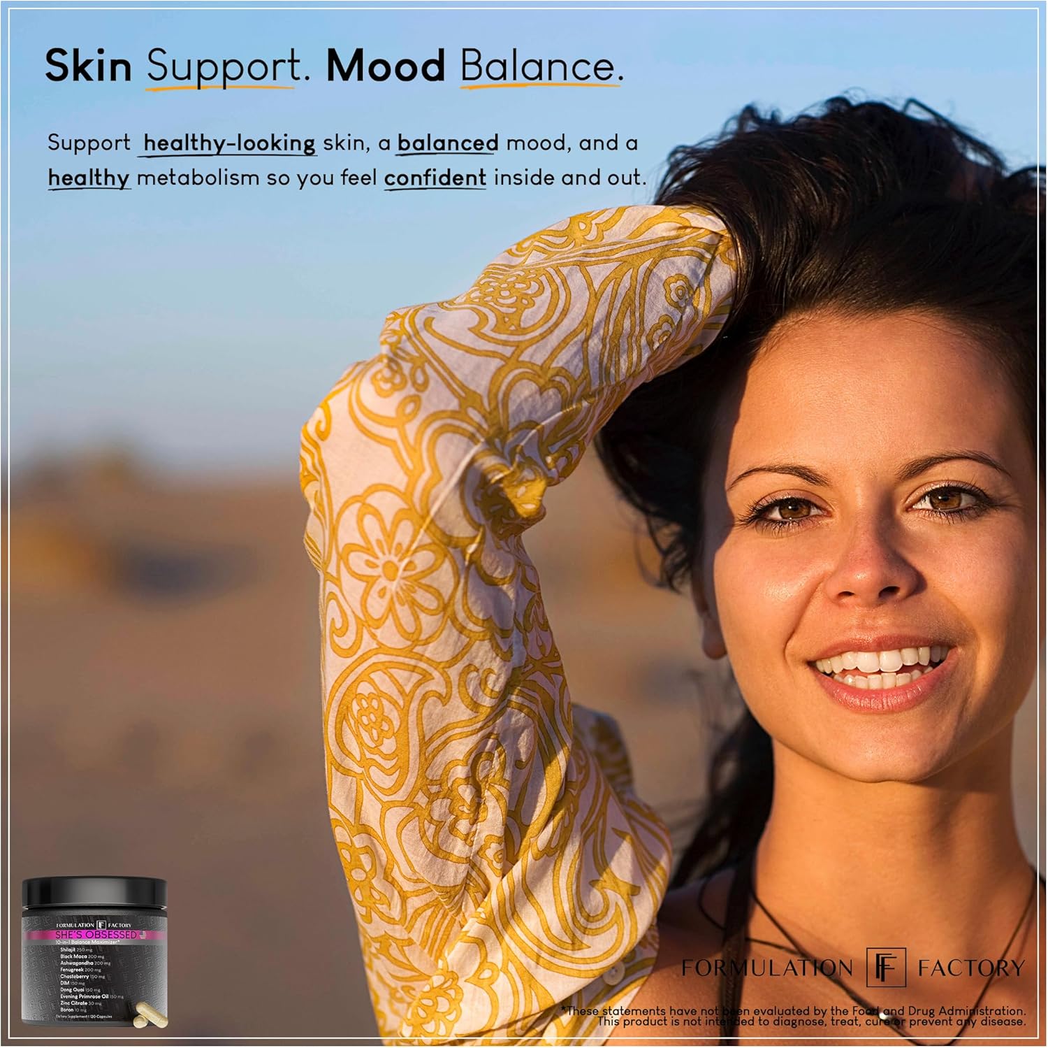 She's Obsessed: 10-in-1 Hormone Balance Maximizer with Shilajit, Maca, Ashwagandha, DIM, Dong Quai, Zinc & More for Vitality & Balance (120 Count (Pack of 3))