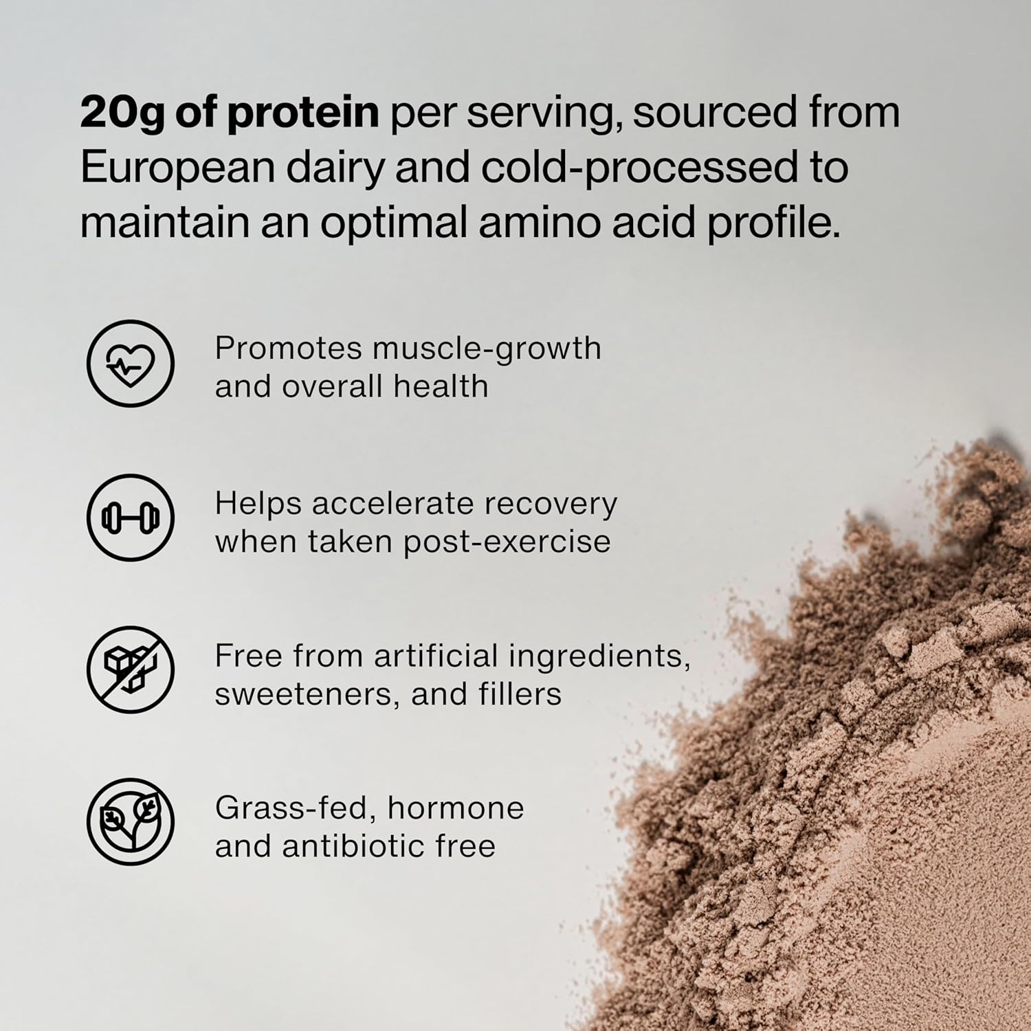 Momentous Essential Grass-Fed Whey Protein Powder - 20 g Whey Isolate Protein - NSF Certified for Sport - Gluten-Free - 24 Servings for Essential Everyday Use - Chocolate - Package May Vary