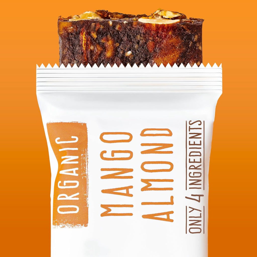 JONESBAR Organic Plant Based Protein Bars | Mango Almond | Fruit & Nut Bar, Kosher, Gluten Free, Paleo Breakfast Bars, School Snacks, Vegan Snack & Healthy Snacks for Adults and Kids (Pack of 12)