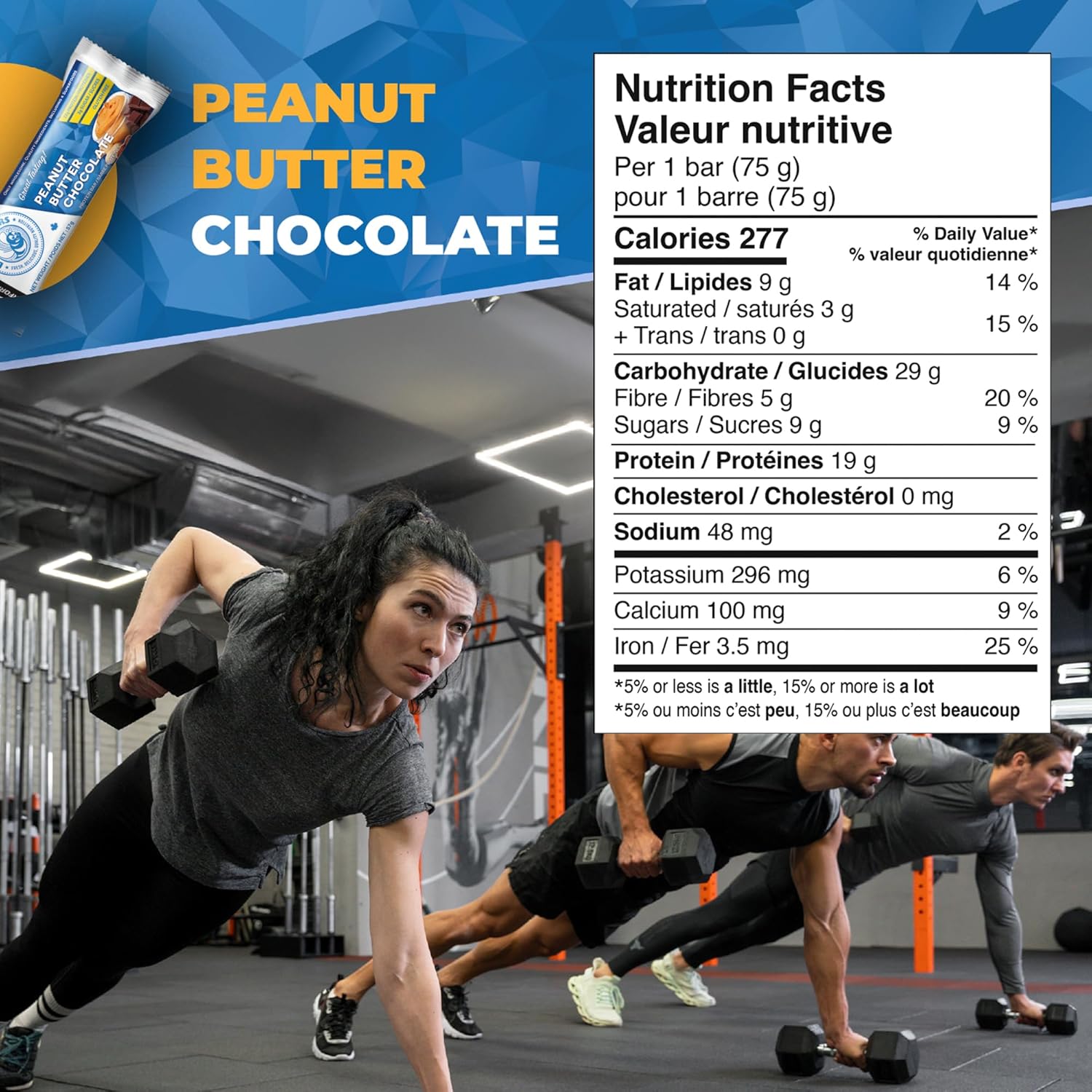 Daryl's Bars Peanut Butter Chocolate On the Go Snack On the Go Whey Protein Bars, Gluten Free, 22gr of Protein Snack, Meal Replacement, Pack of 1