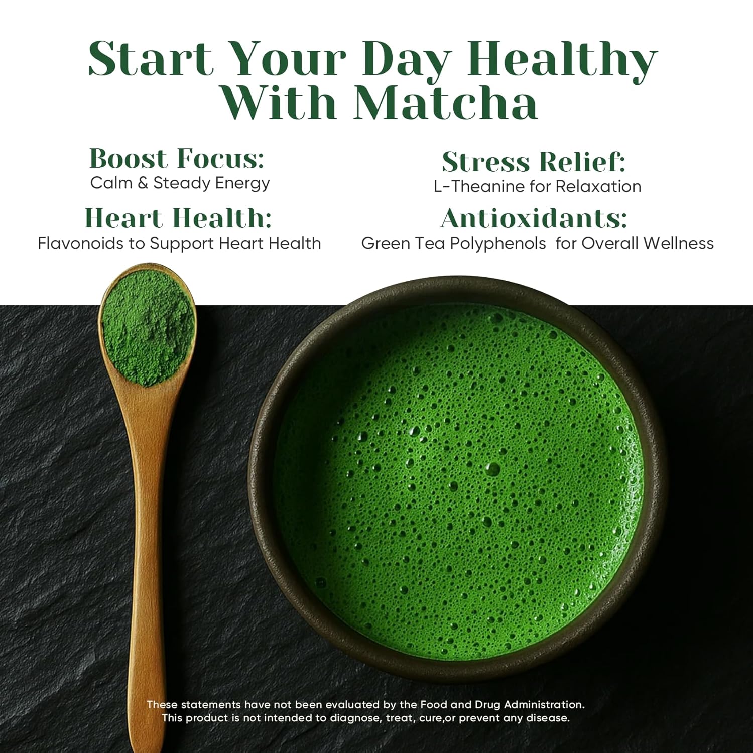 Venture Pal Ceremonial Grade Matcha Powder, Premium First Harvest Green Tea Powder – 100% Pure Matcha Tea, Vegan, Gluten-Free, Sugar-Free with No Additives (30g/1.06oz)