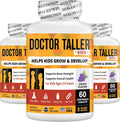 Doctor Taller Kids - Kids Multivitamins, Toddler Vitamins - Support Healthy Bone Health and Bone Strength for Ages 2 to 9 - Grape Flavor - 60 Vegan Chewable Tablets | 3 Pack
