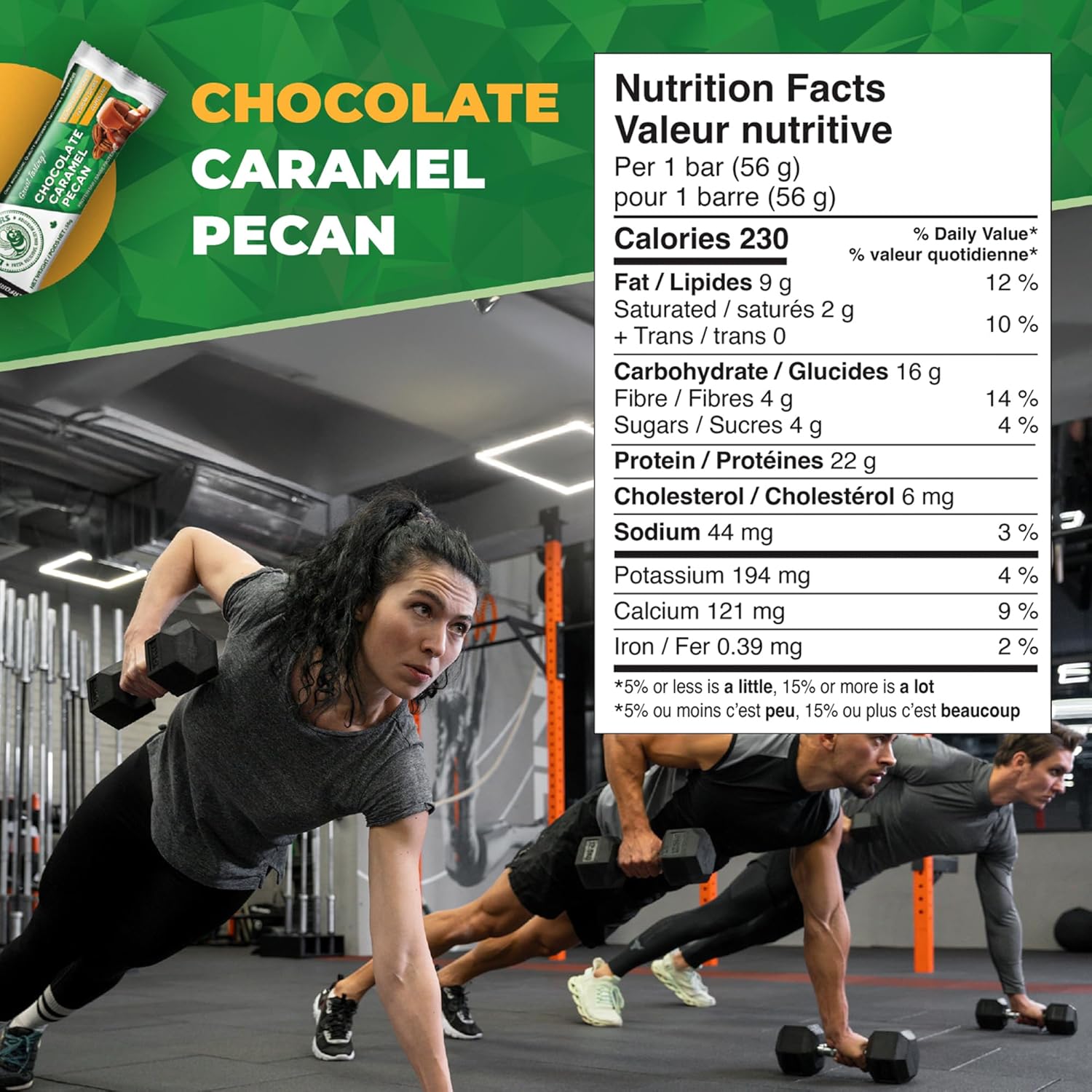 Daryl's Bars, Chocolate Caramel Pecan On the Go Whey Protein Bars, Gluten Free, Low Sugar, Protein Snack, Meal Replacement, Pack of 2