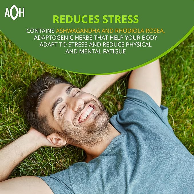 ADAPTOHEAL Adaptogen Leuzea, Ashwagandha, Rhodiola Rosea, Schisandra and Ginseng Complex – Energyheal Adaptogenic Energy Supplement for Natural Energy, Stress and Adrenal Support(90 Capsules)