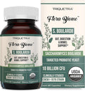 Organic Saccharomyces Boulardii - 10 Billion CFU - Clinically Validated CNCM I-1079 Probiotic Strain - Gut, Digestion & Healthy Bowel Support - First Organic Form of S. Boulardii Probiotic - 60 Count