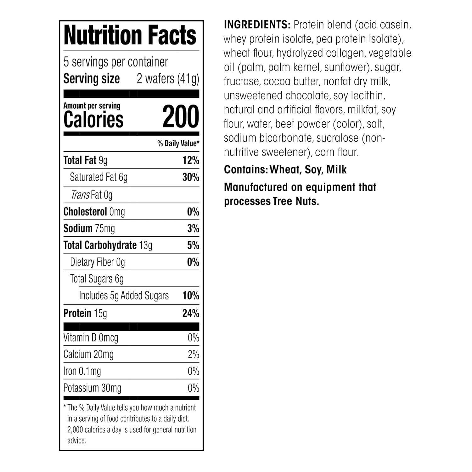 WonderSlim Protein Wafer Snack Bar, Raspberry, 200 Calories, 15g Protein, 0mg Cholesterol (5ct) (Pack of 2)