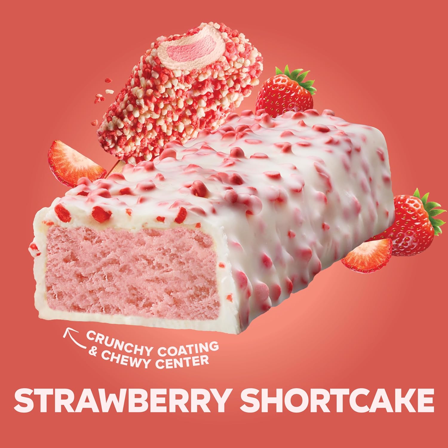 Pure Protein AMMMAZE Strawberry Shortcake Protein Bars (12 ct) 20g High Protein, No Added Sugar - Strawberry Meal Replacement Bar - On the Go Snacks