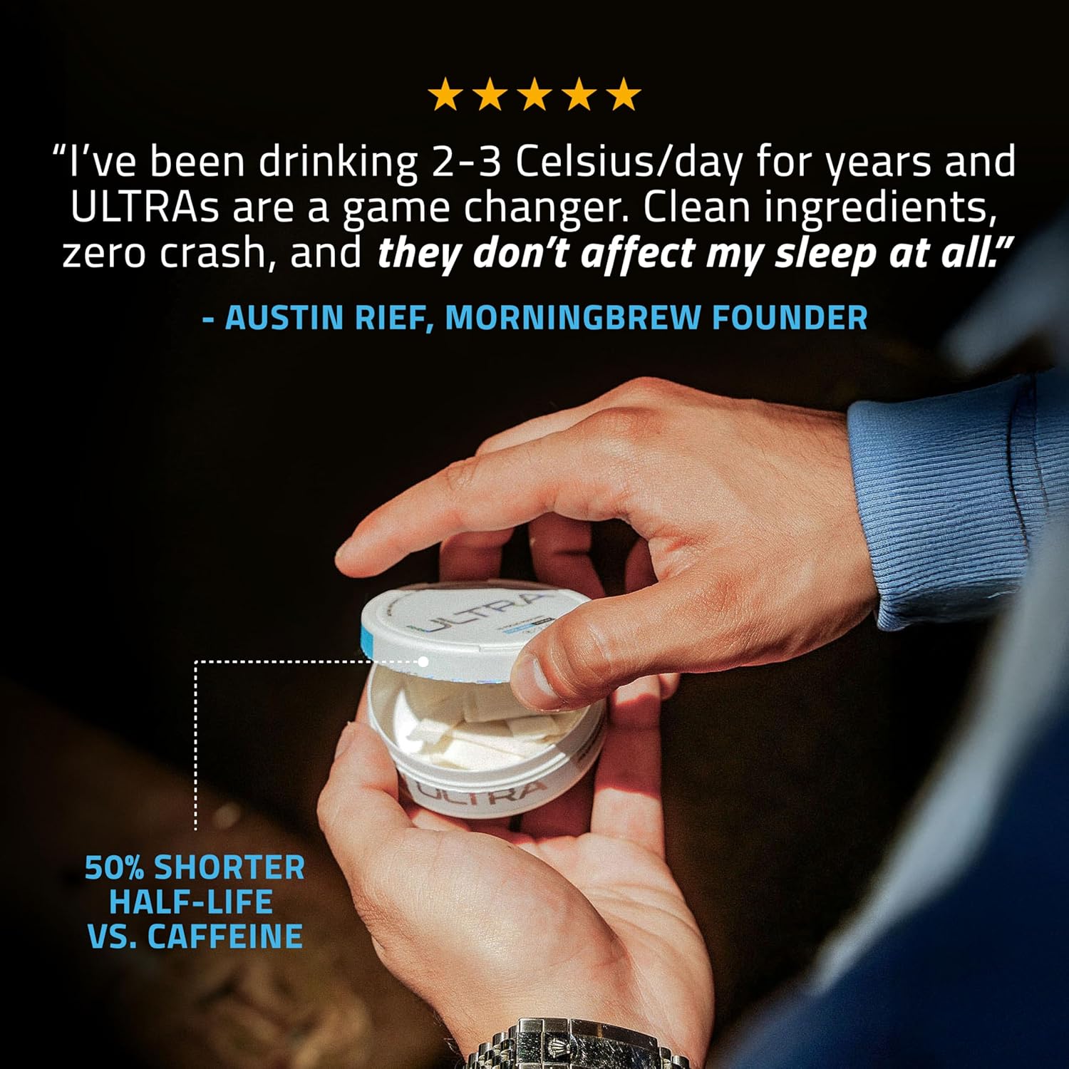 Ultra Focus Pouches with Vitamin B12, L-Theanine, Vitamin B6, Ginseng & Alpha GPC, Natural Adaptogens and Nootropics for Energy and Clarity, Plant Based and Caffeine Free, Variety, 3-Pack