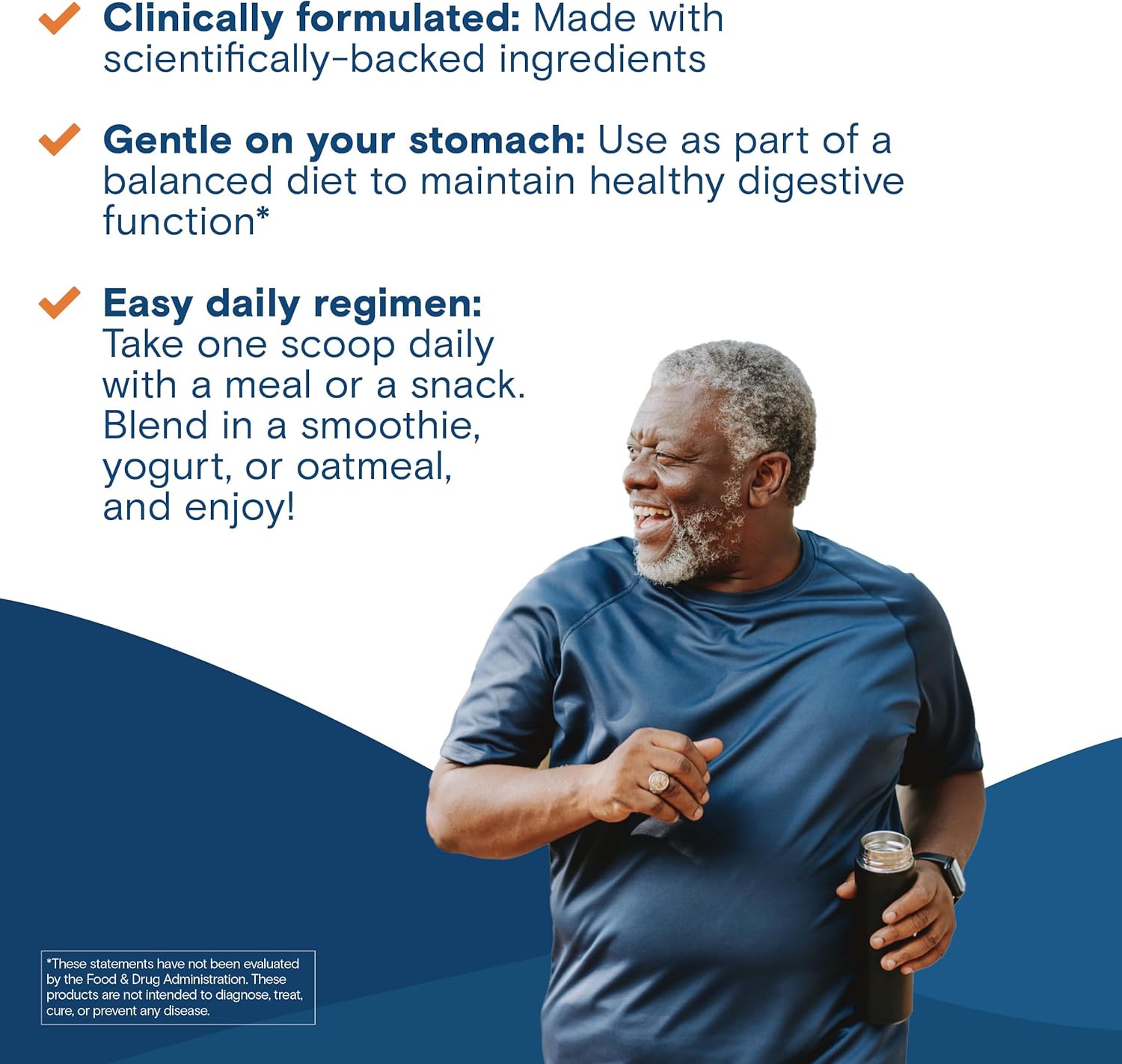 Bariatric Fusion GLP-1 Gut Health Booster | High Fiber GLP1 Booster | Prebiotic Fiber GLP-1 Supplement Powder for Women & Men | 20 Servings