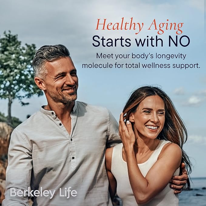 Berkeley Life Menopause and Heart Health Support Supplements - Dual-Action Dietary Supplement for Menopause Symptom Relief & Heathy Blood Flow Support for Women Powered by Nitric Oxide - 60 Capsule