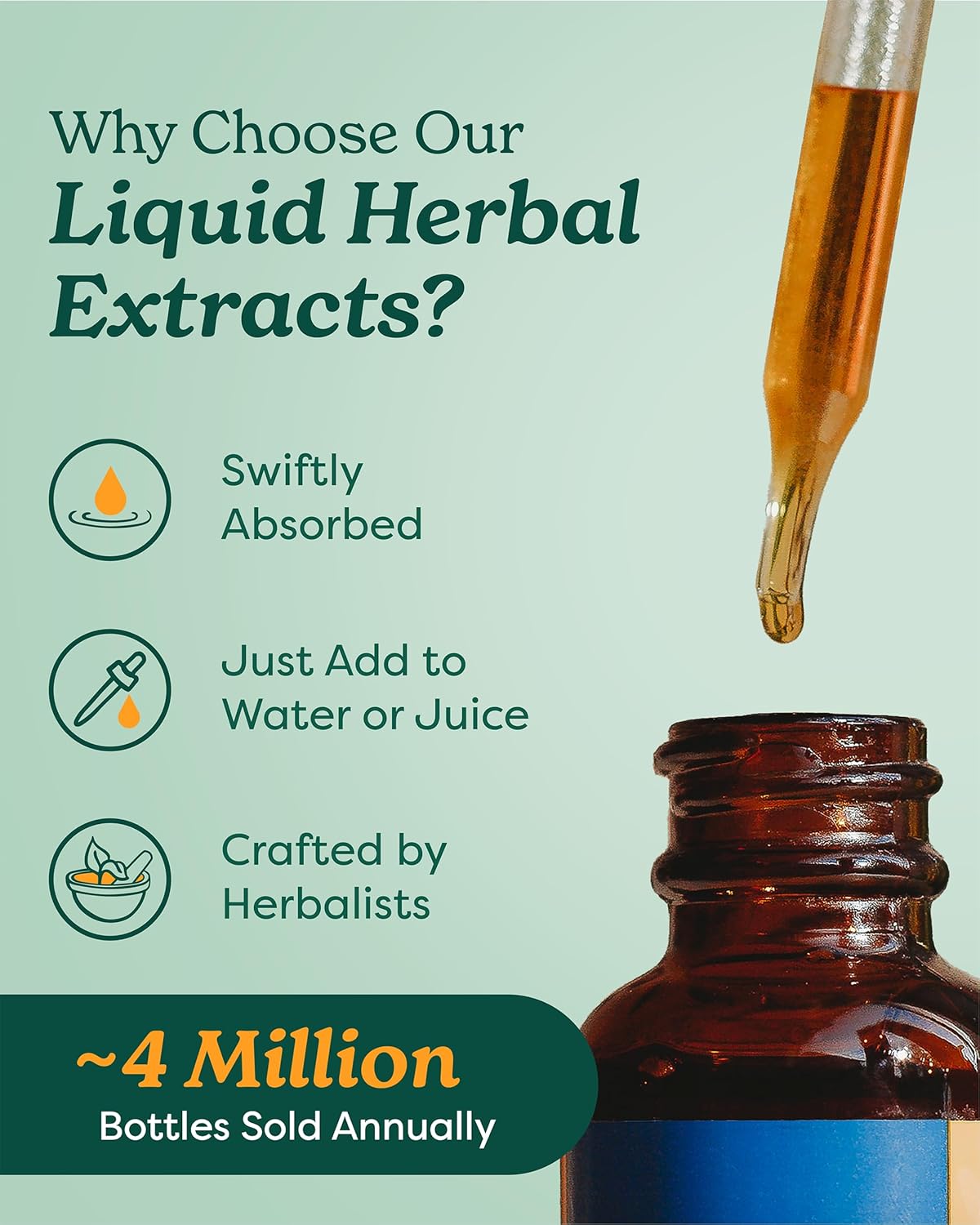 Herb Pharm Certified Organic Lemon Balm Liquid Extract for Calming Nervous System Support, Organic Cane Alcohol, 1 Ounce