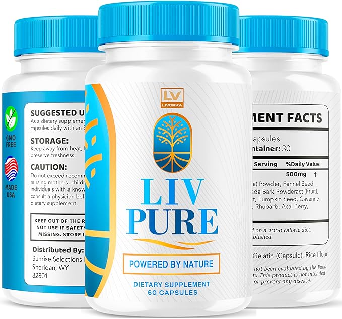 (5 Pack) Liv Pure, Liv Pure Reviews, Liv Pure Pills, Liv Pure Pills Reviews, Livpure, Liv Pure Capsules Liver, LivPure Pill Now in Capsules, 300 Capsules for 150 Days.
