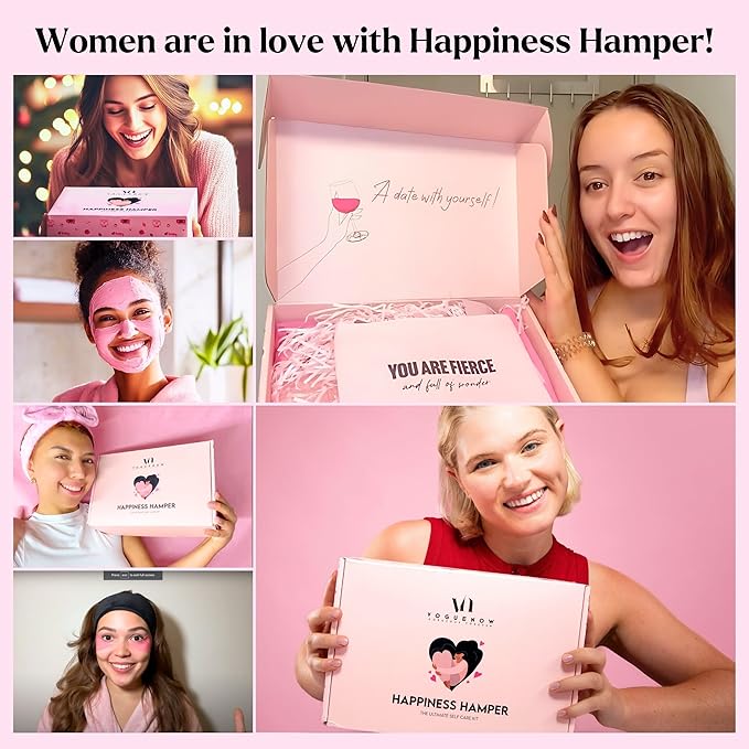 Spa Gifts for Women - Valentines Gift (Set of 20) - Premium Self Care Spa Kit- Bath, Skin Care Sets & Self Care Items - Pampering Valentine Gifts for Women, Spa Gift Basket, Galentines Day Gifts
