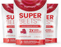 HumanN SuperBeets Heart Chews, Nitric Oxide and Blood Pressure Support, Grape Seed Extract & Non-GMO Beet Root Powder Energy, Pomegranate Berry Flavor, 180 Count