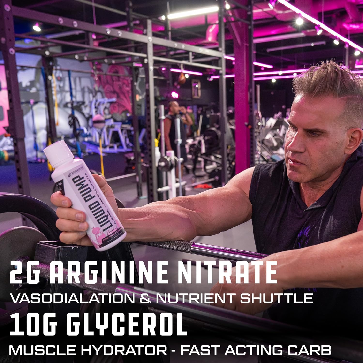 Liquid Pump - Glycerol and Arginine Nitrates for Optimized Pump pre-Workout Liquid Caffeine Free Non stim pre-Workout for Energy and Performance and nictic Oxide Booster | Blue Raspberry Flavor