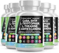 Clean Nutraceuticals GABA 750mg 5 HTP 200mg L Tryptophan 500mg L Theanine 200mg Ashwagandha SAM-e L-Glycine - Mood Support Vitamins for Women and Men with L-Tyrosine (90 Count (Pack of 5))