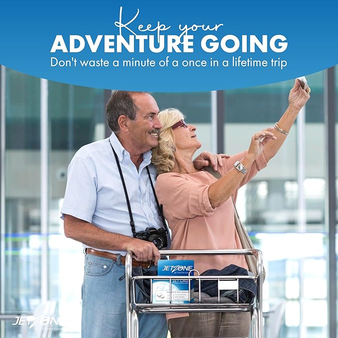 Jet Lag Remedy - Business & Vacation Homeopathic Travel Aid – Trusted for Over 18 Years - Immune – Circadian Rhythm - Fatigue – Exhaustion – Tired - Insomnia – Covers 48hrs Flying Time - 30 Chewables