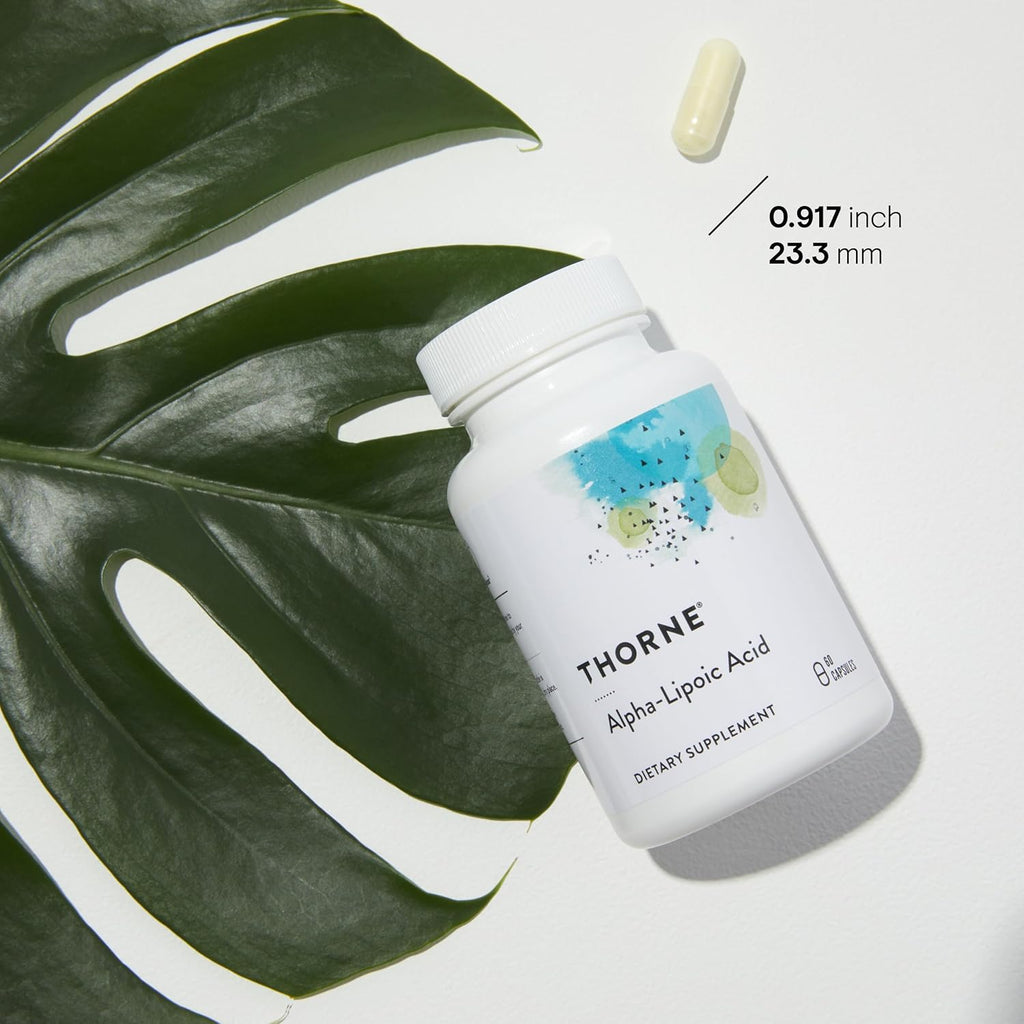 THORNE - Alpha-Lipoic Acid - 300 mg - Supplement Liver Detox, Antioxidant Support, Nerve Health and Mental Sharpness* - 60 Capsules
