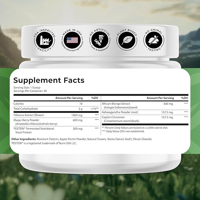 Shape Fusion® - GLP-1 Supplements with Ashwagandha, Hibiscus, Ceylon Cinnamon, Maqui Berry & African Mango Extract - Supports Healthy Habits, Energy & Body Balance - 30 Servings